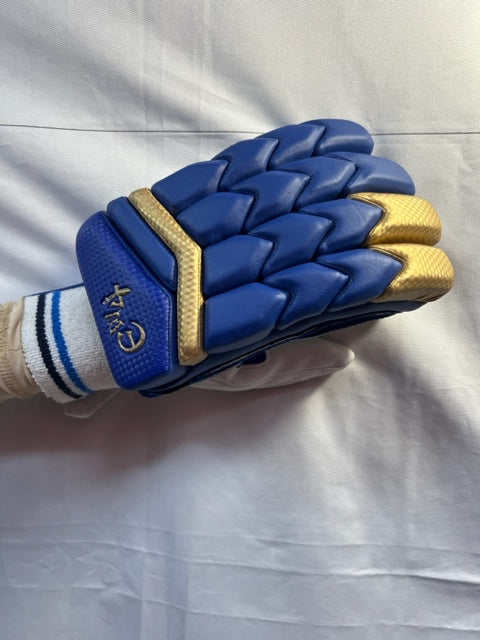 E4 Extreme Edition Royal with Gold Batting Gloves