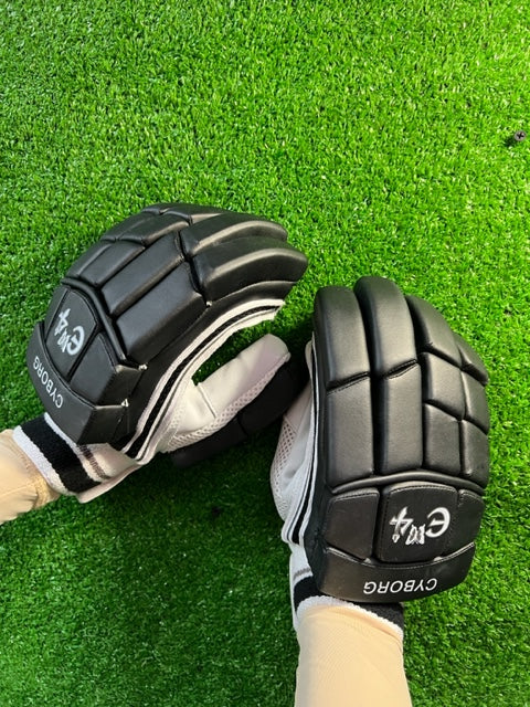 E4 CYBORG Black Batting Gloves