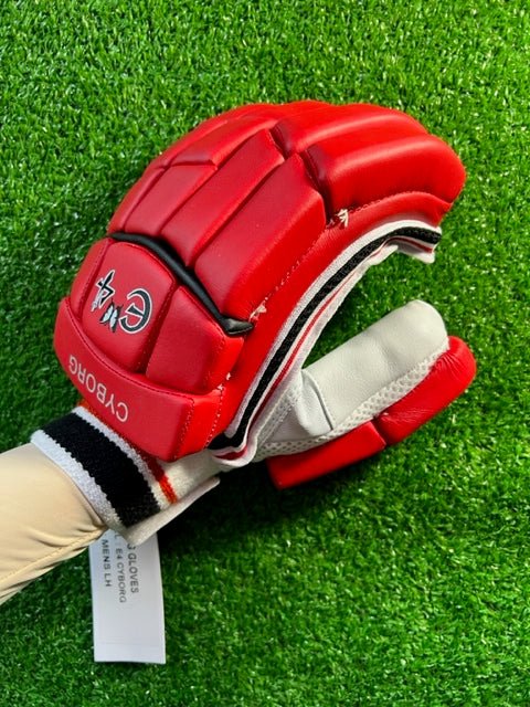 E4 CYBORG Red Batting Gloves