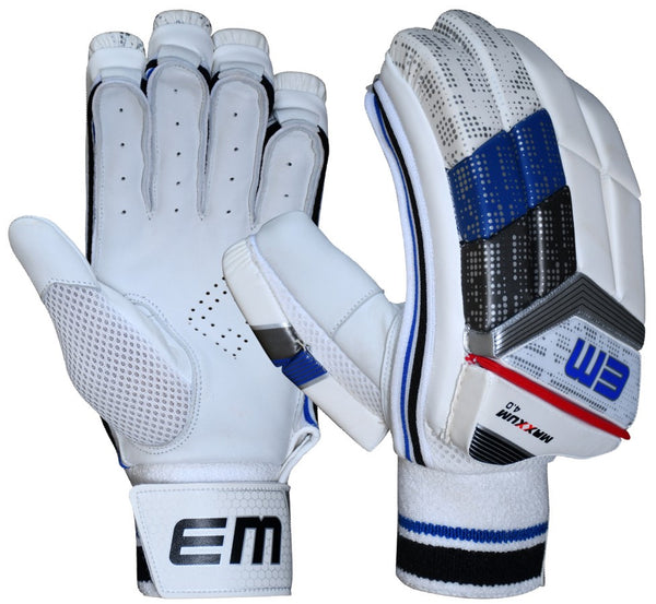 Guantes De Bateo De Cricket Gunn & Moore GM 505 – Palma De Piel De Becerro, Para Diestros, Aprox. 480 G