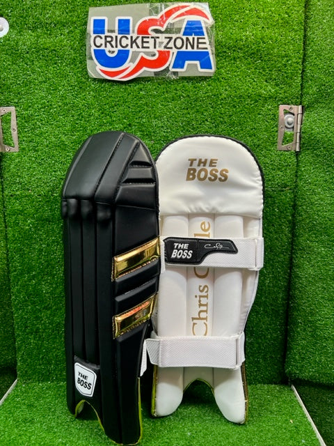 THE BOSS 333 BLACK & GOLD WICKET KEEPING PADS