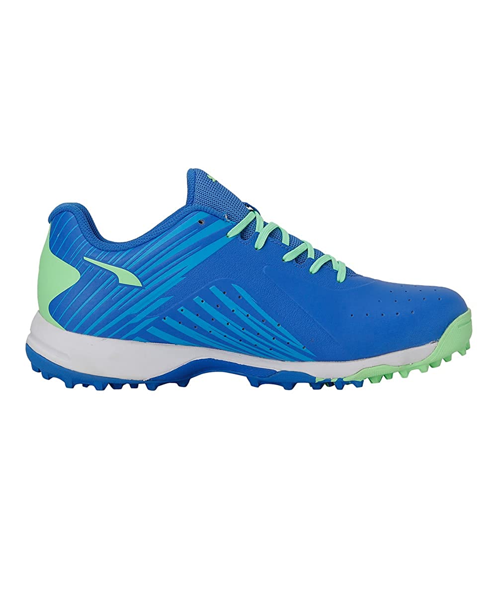 PUMA 22 FH VK RUBBER CRICKET SHOES - BLUEMAZING GREEN