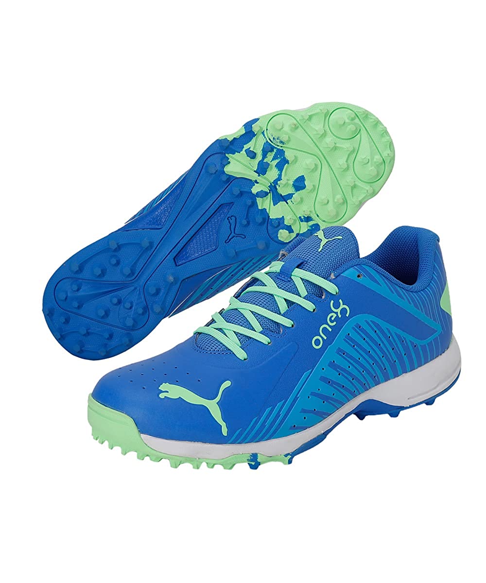 PUMA 22 FH VK RUBBER CRICKET SHOES - BLUEMAZING GREEN