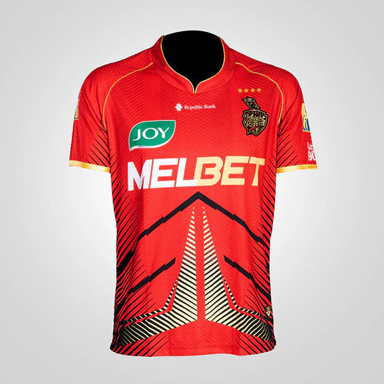 2024 Official Trinbago Knight Riders Jersey By TKR Short Sleeve
