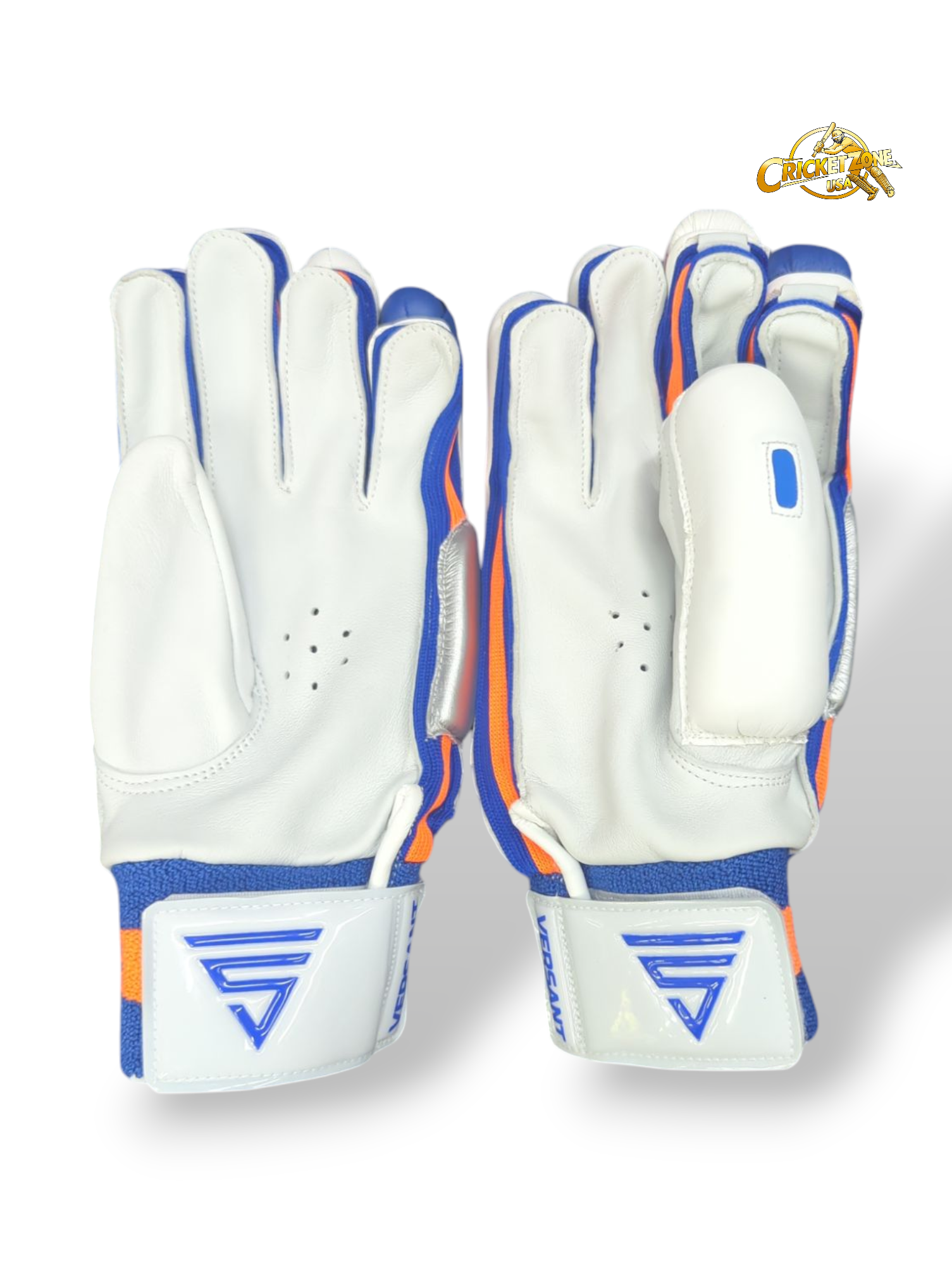 Versant Goat Series Batting Gloves - 2025 (White, Orange, & Blue)