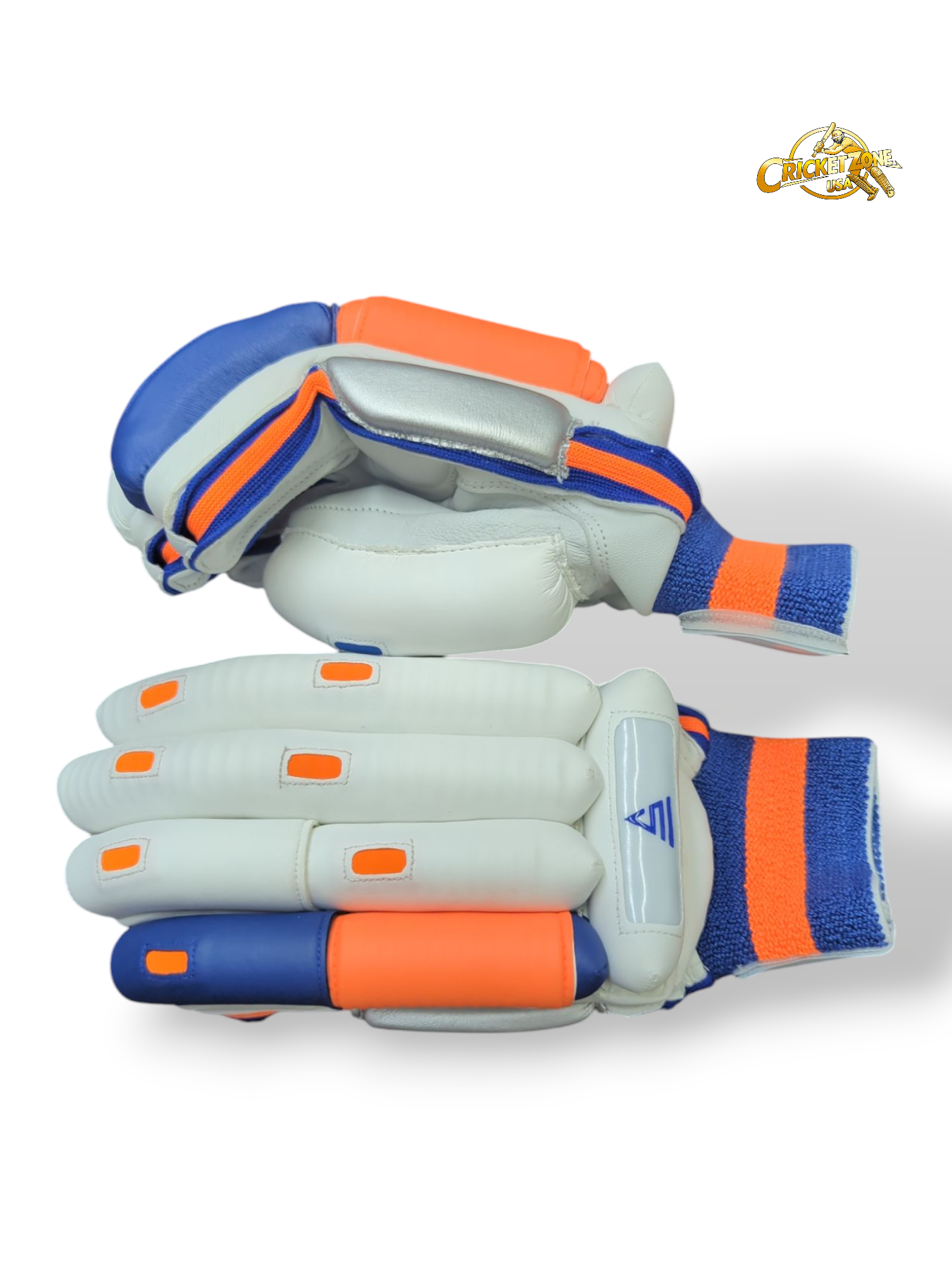 Versant Goat Series Batting Gloves - 2025 (White, Orange, & Blue)