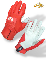 E4 SOFTBALL BATTING GLOVES (RED) - 2025
