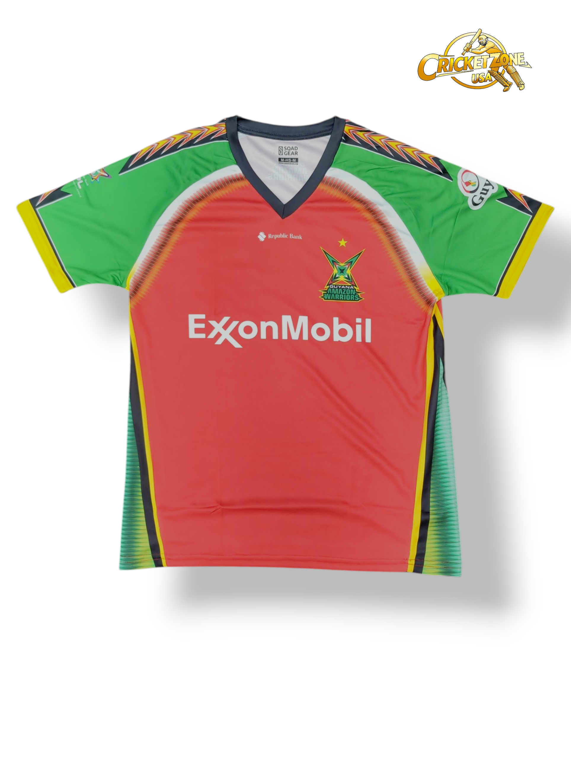 Official 2025 Guyana Amazon Warriors CPL Mens Jersey - Short Sleeve