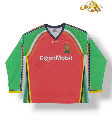 Official 2025 Guyana Amazon Warriors CPL Mens Jersey - Long Sleeve
