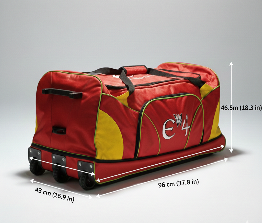 E4 Defender Wheelie Cricket Bag - 2025
