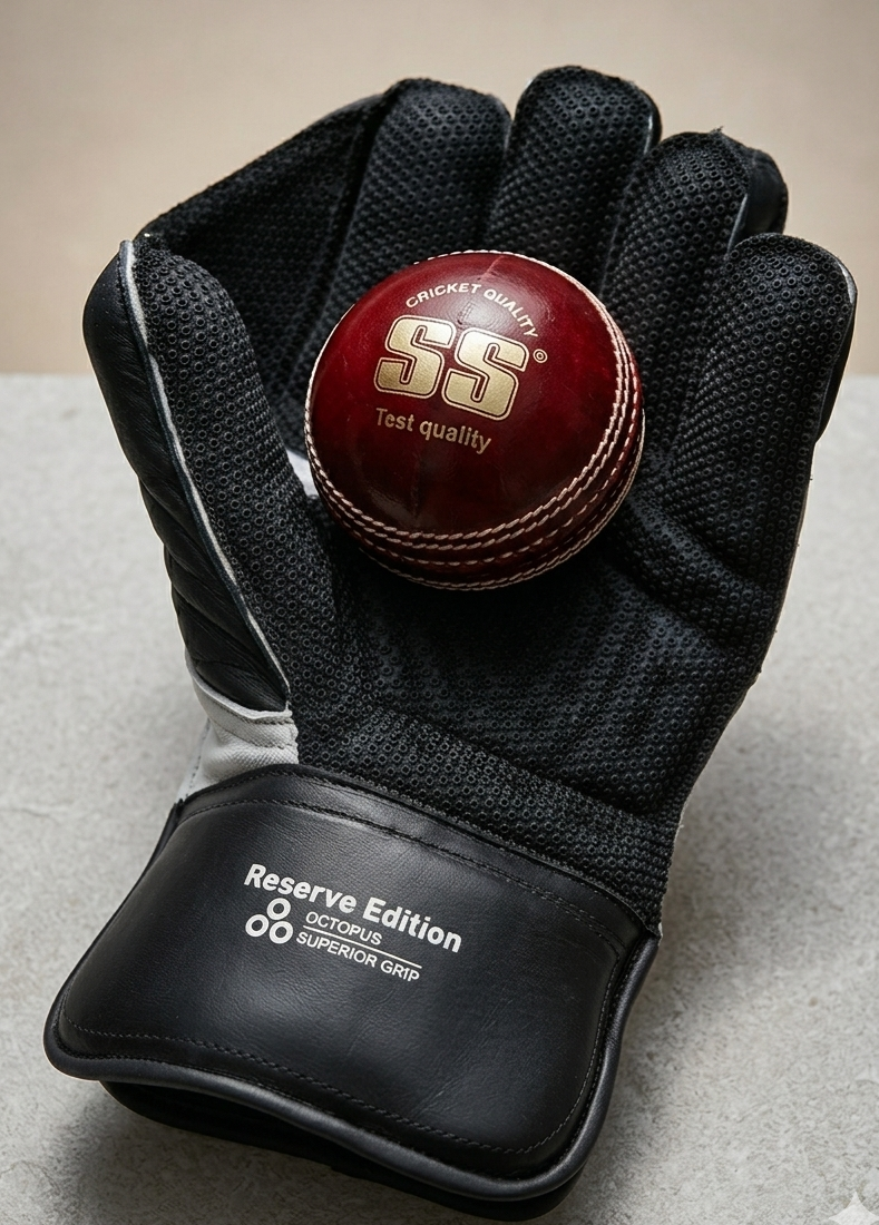 SS Reserve Edition Full Black  Wicket Gloves - 2026