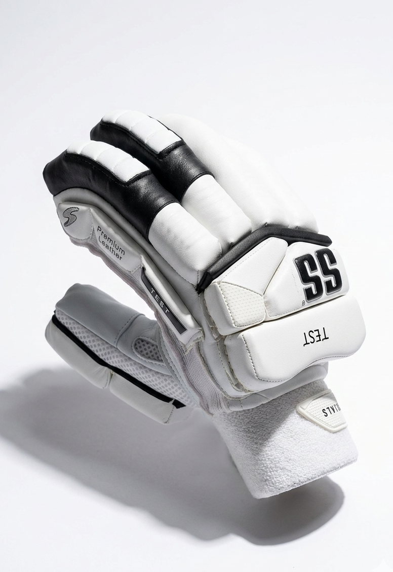 SS Test Full White Batting Gloves - 2026