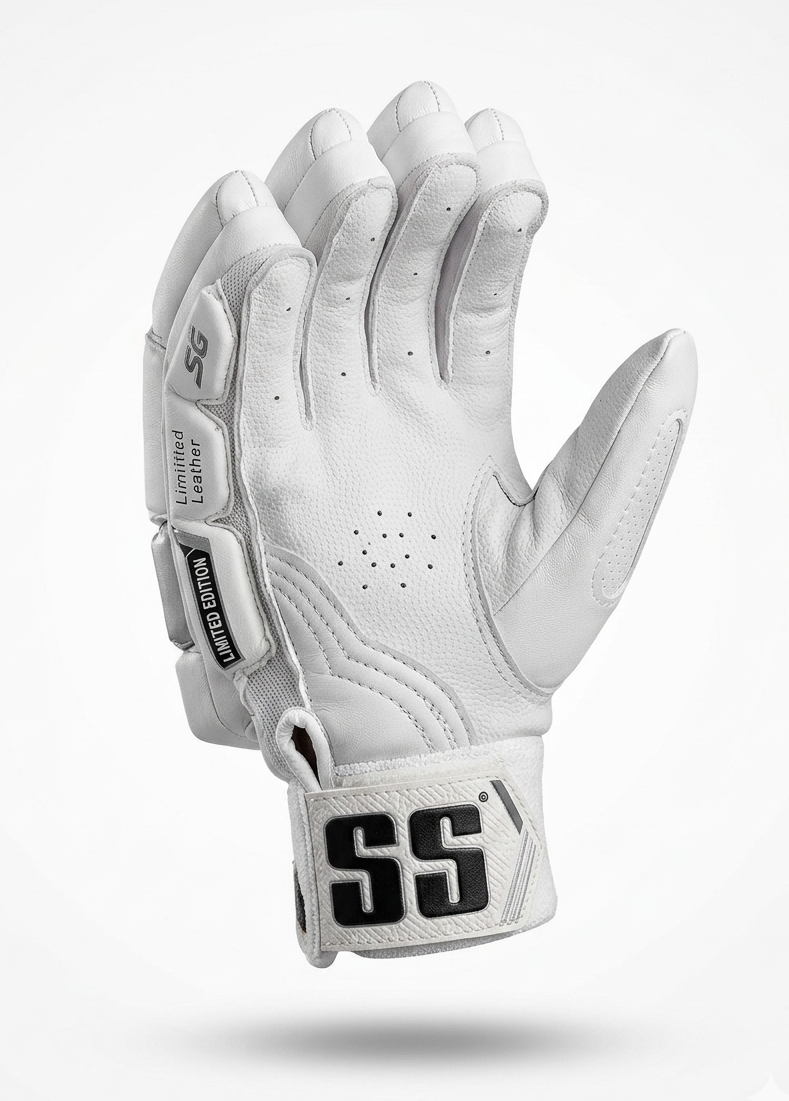 SS Limited Edition Full White Batting Gloves - 2026