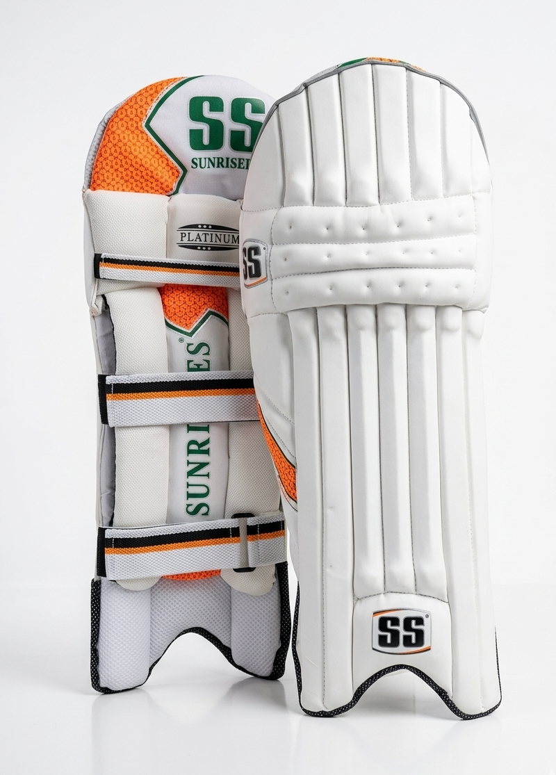 SS Platino White Batting Leg Guard