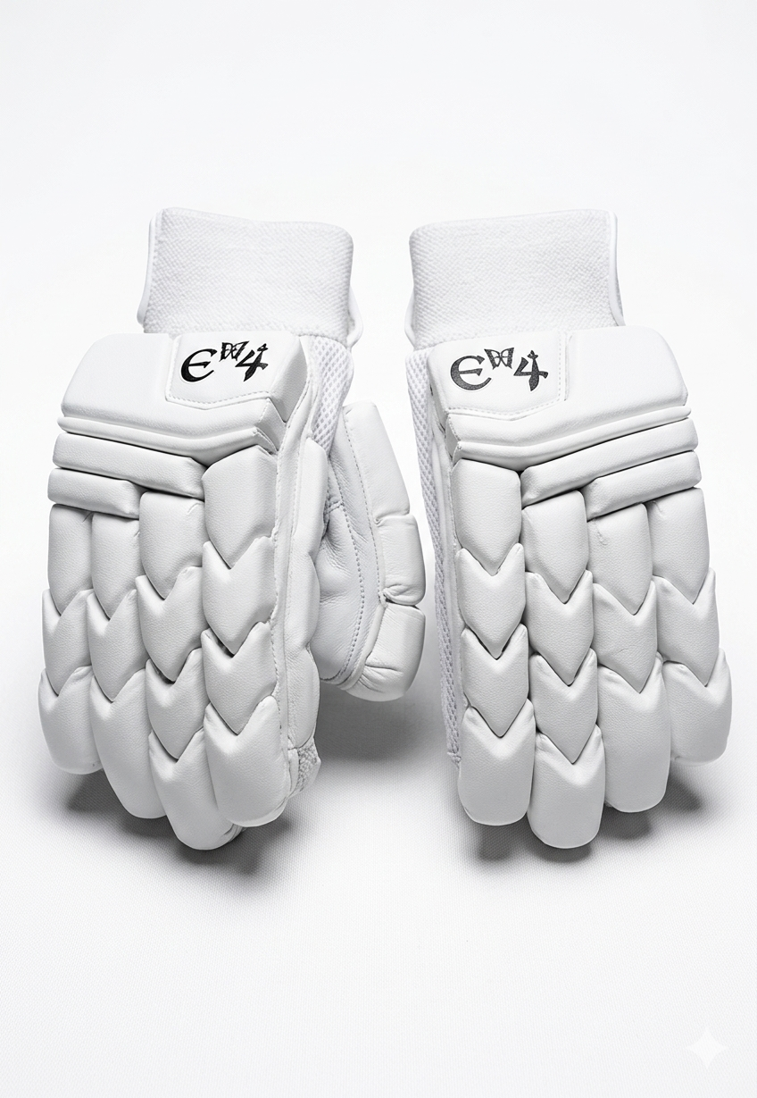 E4 Legend Edition Full White Batting Gloves - 2026