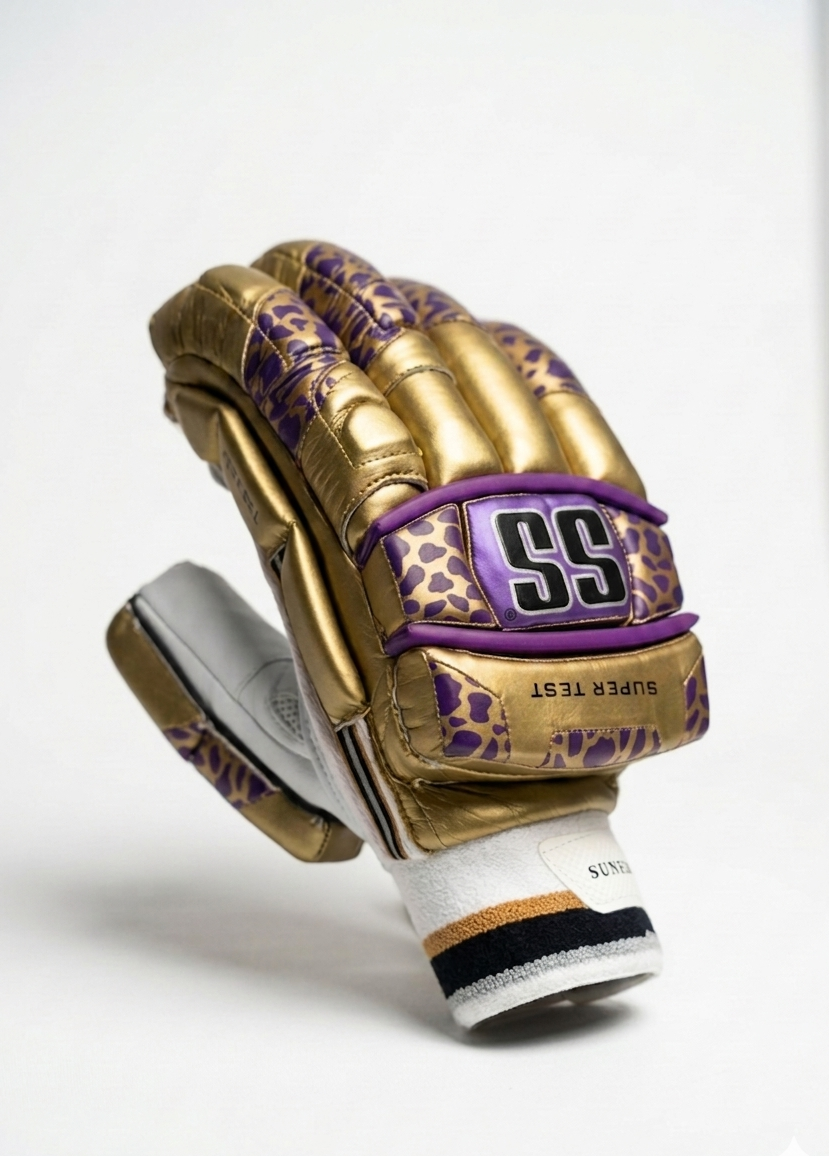 SS Super Test KKR IPL Cricket Batting Gloves - 2026