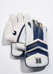 SS IPL Wicket Keeping Gloves White/Navy - 2026