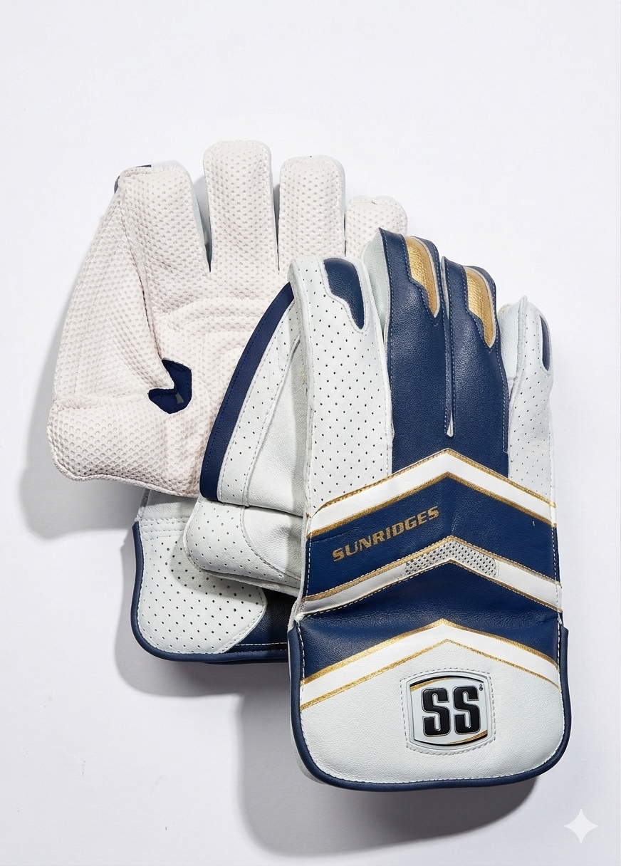 SS IPL Wicket Keeping Gloves White/Navy - 2026