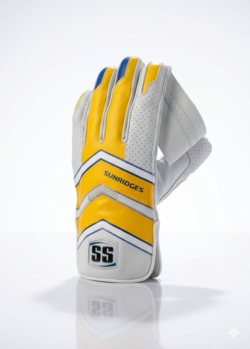 SS IPL Wicket Keeping Gloves White/Yellow - 2026