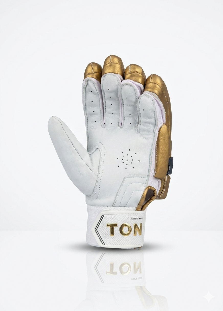 SS TON IPL Royal Challengers Cricket Batting Gloves Red/Gold- 2026
