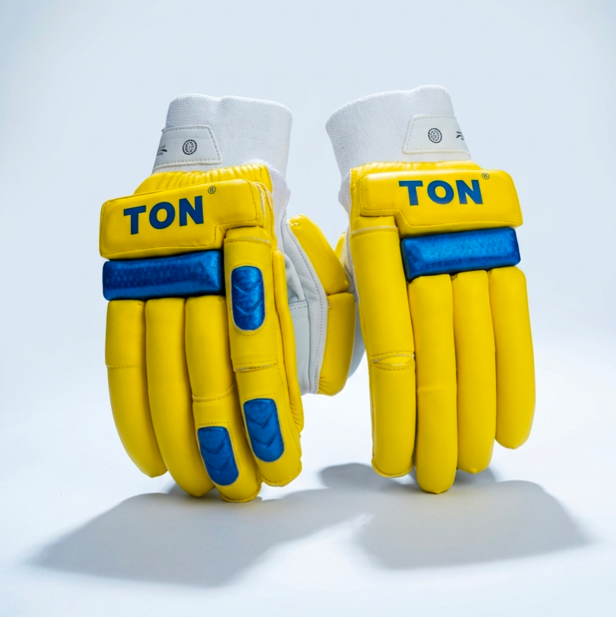 SS TON IPL CSK Cricket Batting Gloves Yellow - 2026