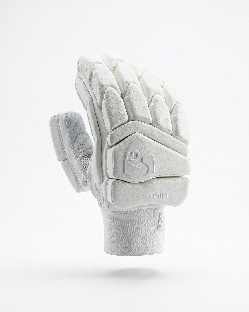 SG Hilite White Men's Batting Gloves - 2026
