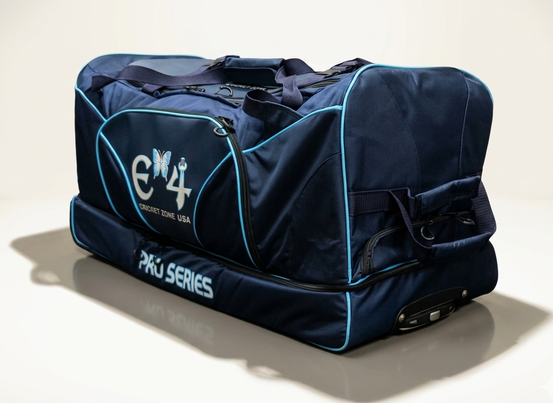 E4 Pro Series Wheelie Trolley Cricket Bag -2026