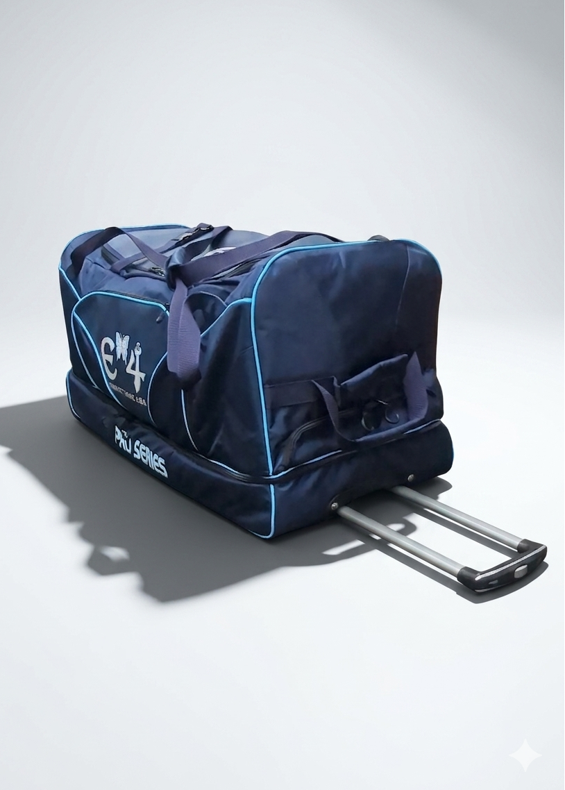 E4 Pro Series Wheelie Trolley Cricket Bag -2026