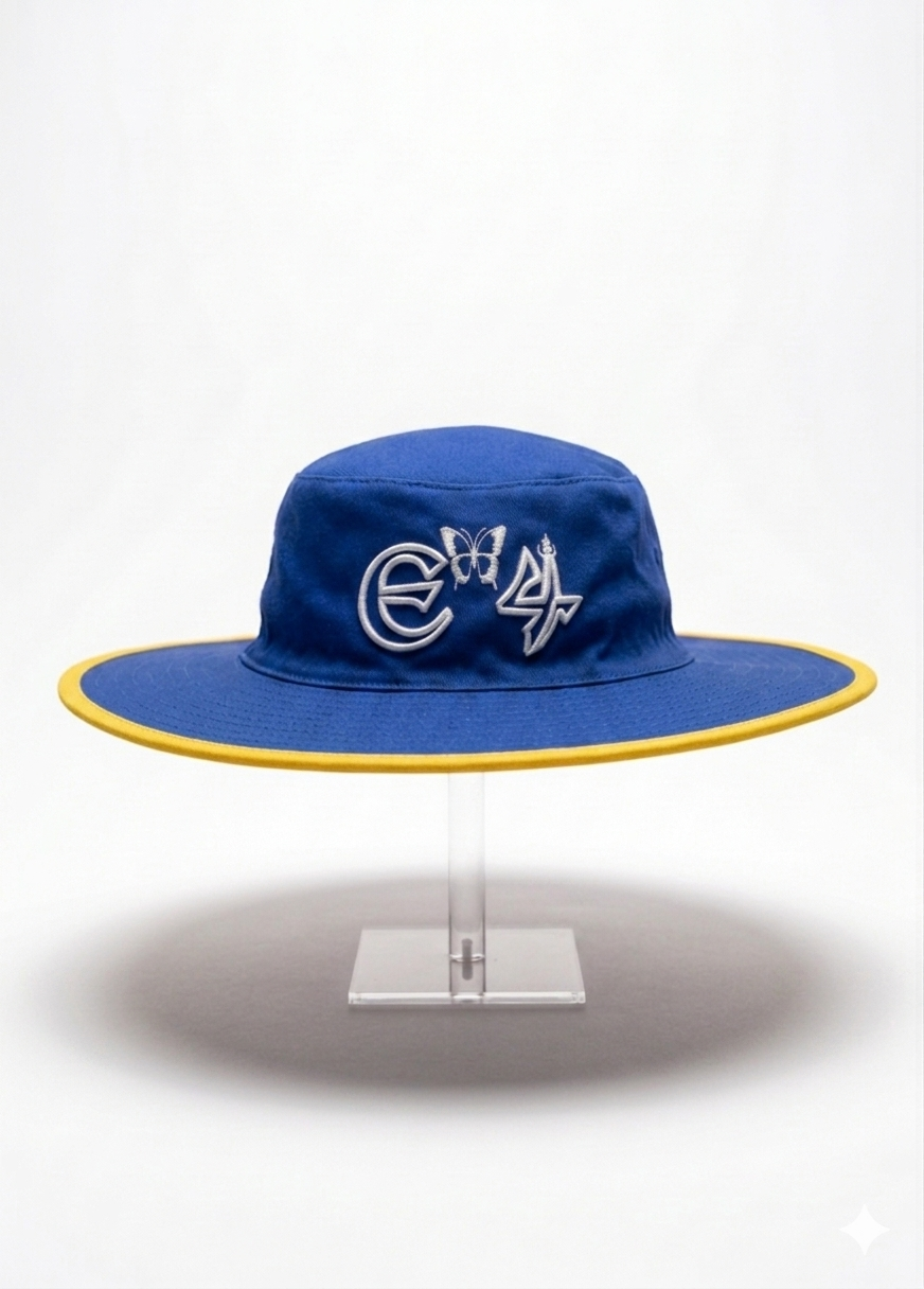 E4 Royal Blue & Yellow Sun Hat - 2026