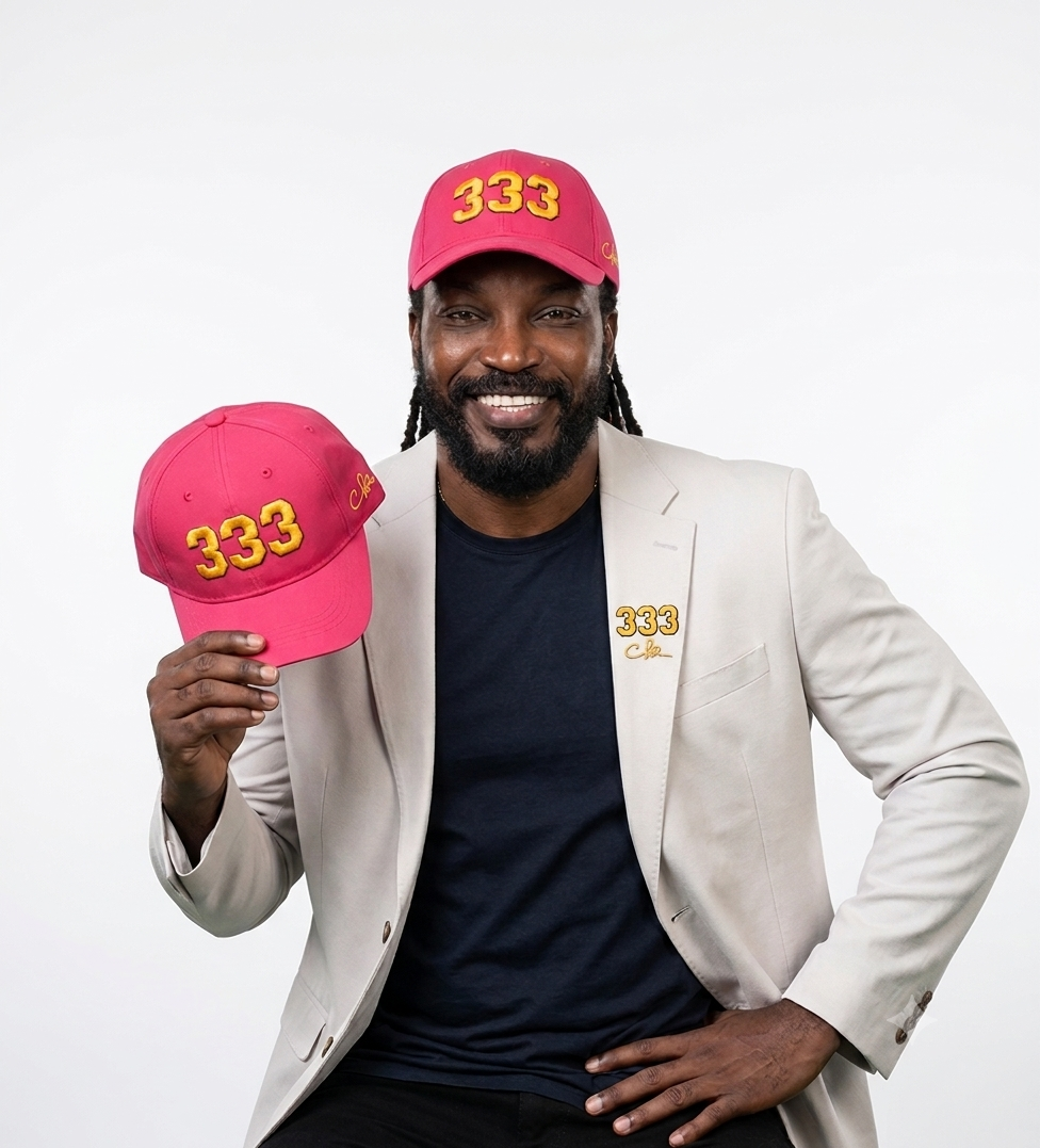 CHRIS GAYLE UNIVERSE BOSS 333 HAT - RED