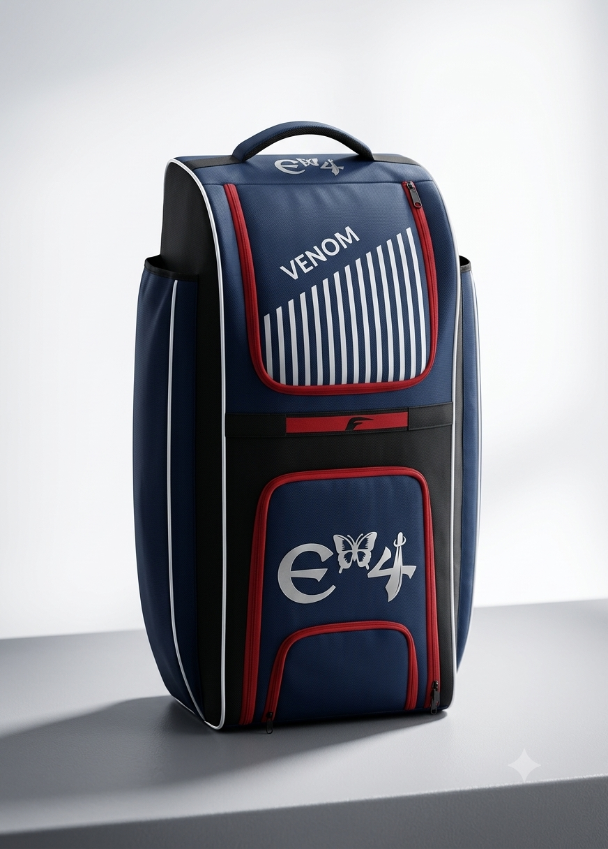 E4 Venom Wheelie Duffle Cricket Bag -2026