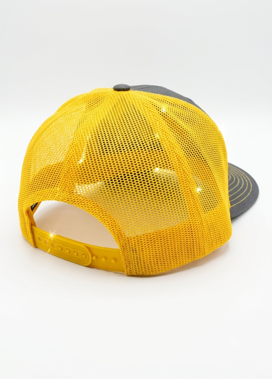 E4 Trucker Hat - Gray & Yellow (2026)