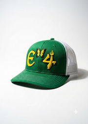 E4 Trucker Hat - Green & Yellow (2026)