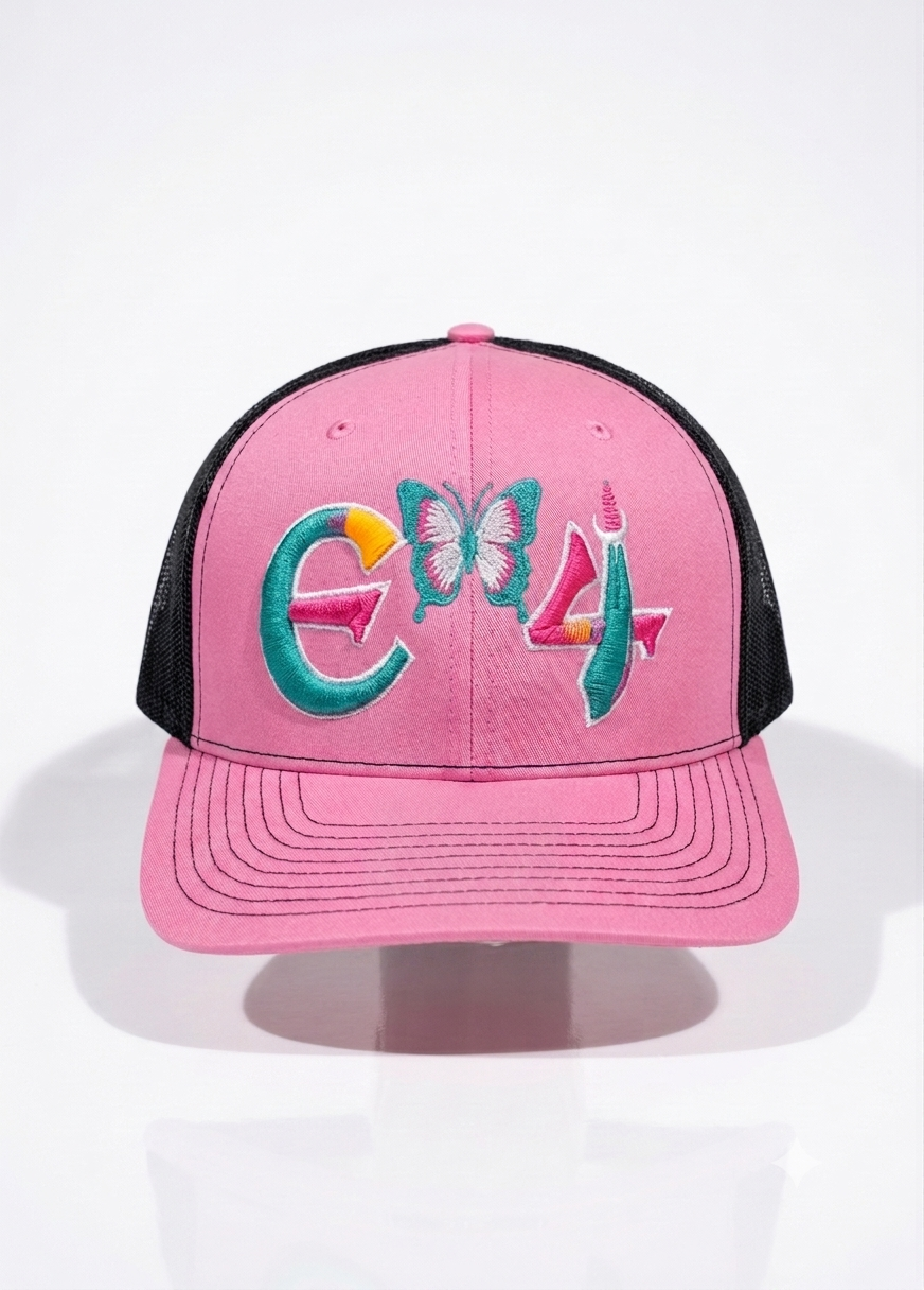 E4 Trucker Hat - Pink & Teal (2026)