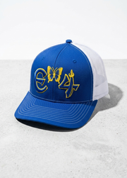 E4 Trucker Hat - Royal Blue & Yellow (2026)