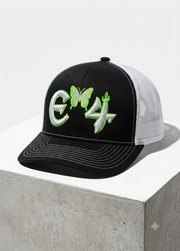 E4 Trucker Hat - Black & Lime Green (2026)