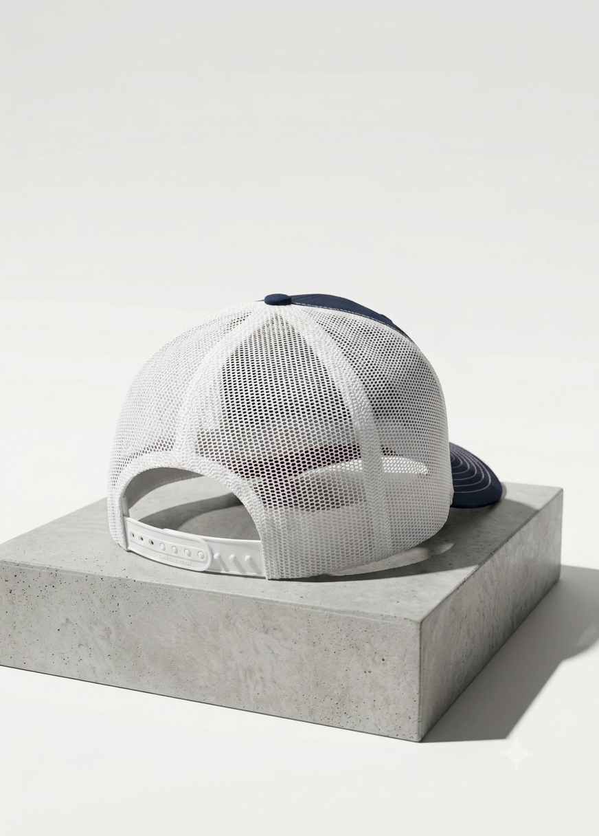 E4 Trucker Hat - Navy & Pink/Lime (2026)
