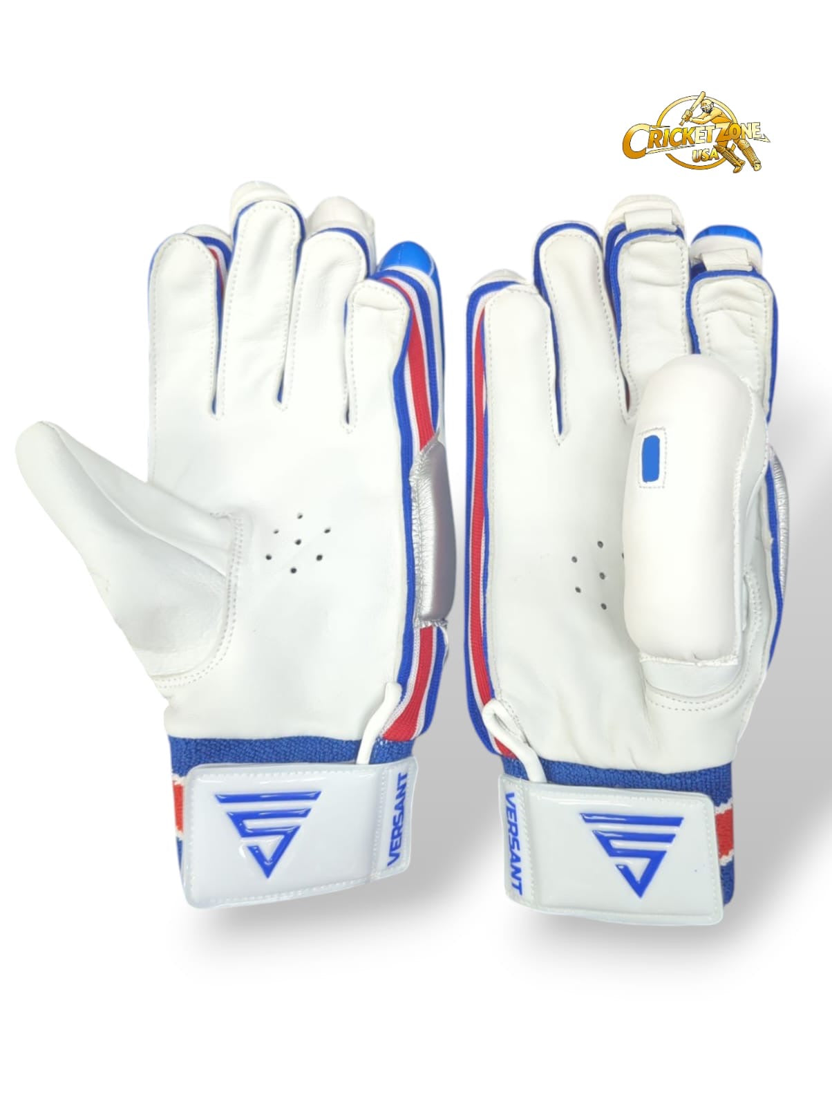 Versant Goat Series Batting Gloves - 2025 (White, Red, & Blue)