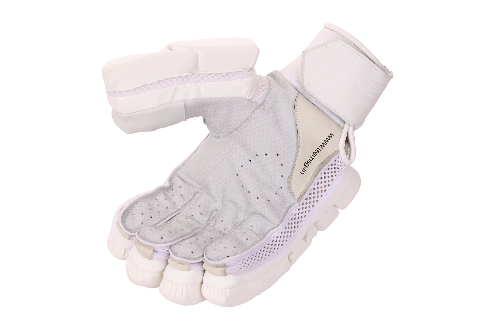 SG HILITE FULL WHITE BATTING GLOVES - 2025