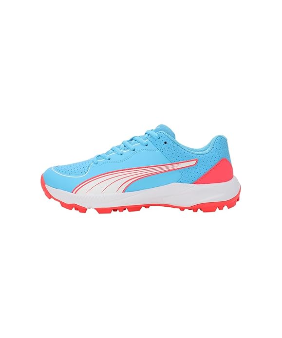 PUMA 24 FH Rubber Cricket Shoes - Luminous Blue-Fire Orchid-Puma White