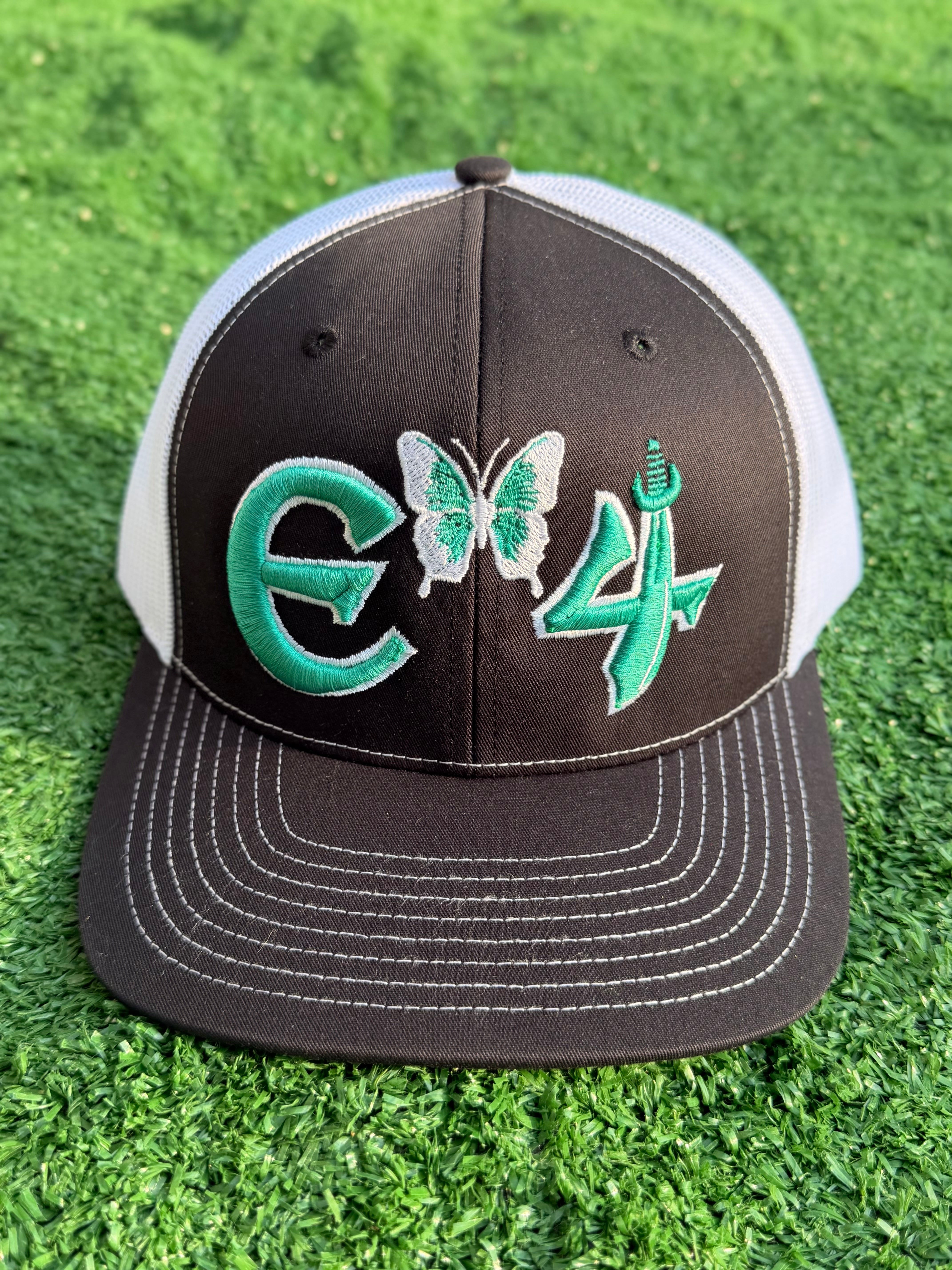 E4 Trucker Hat - Black & Teal Green (2026)