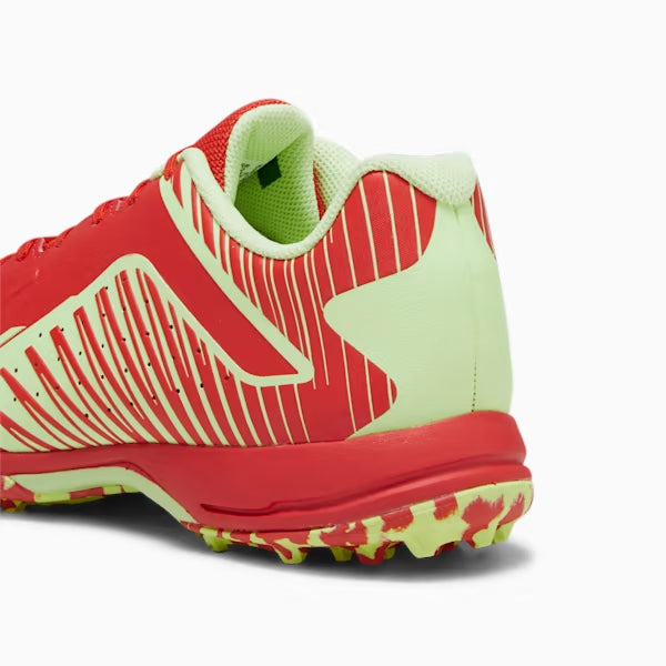 PUMA 22 FH  RUBBER CRICKET SHOES -  Red-Speed Green