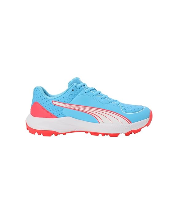 PUMA 24 FH Rubber Cricket Shoes - Luminous Blue-Fire Orchid-Puma White