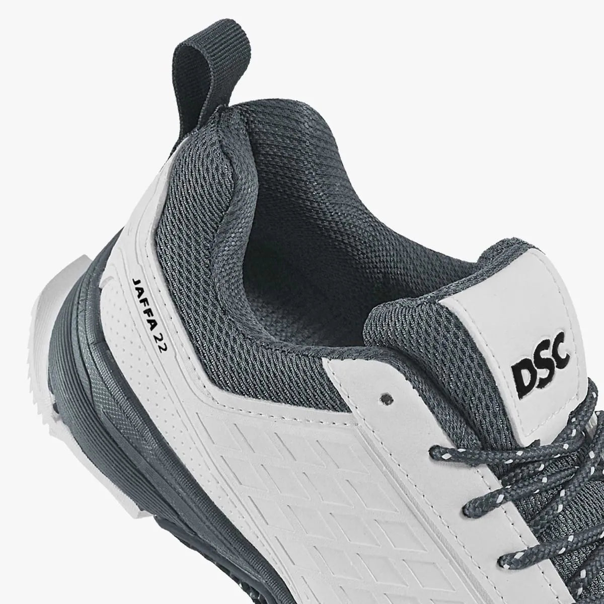 DSC Jaffa 22 Cricket Shoes - White/Gray (2026)