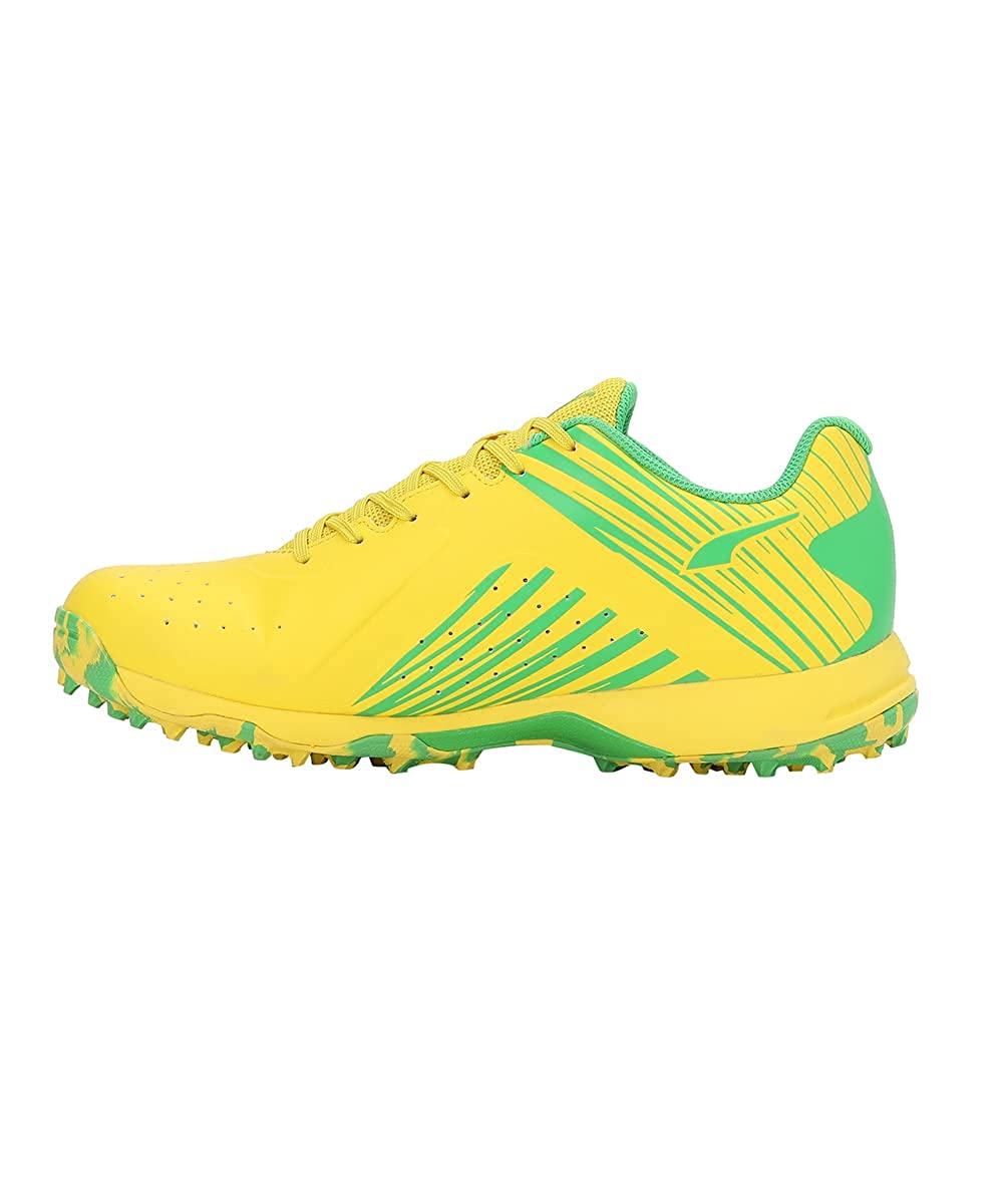 PUMA 22 FH RUBBER CRICKET SHOES -  Vibrant Yellow Puma Green