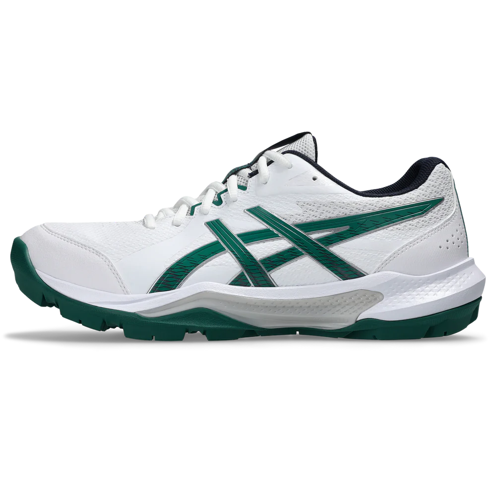 Asics Gel-Peake 3 Rubber Cricket Shoes - White/Green (2026)