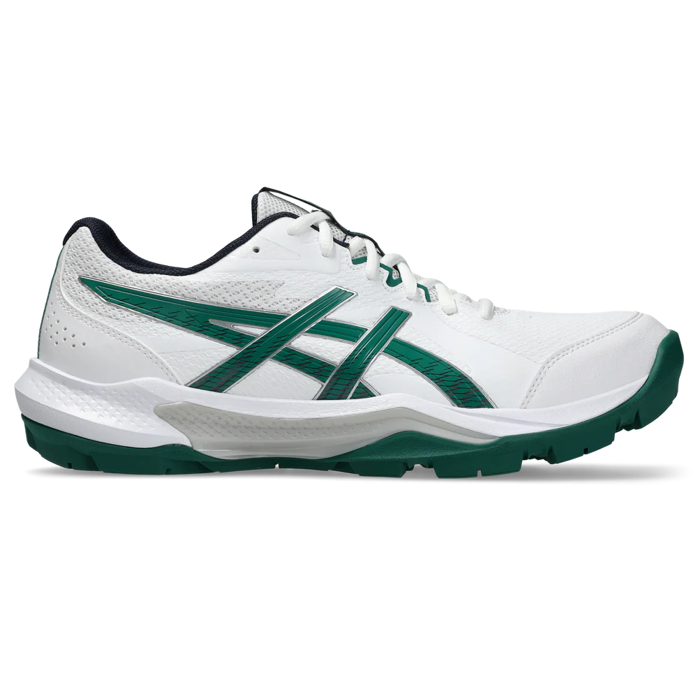 Asics Gel-Peake 3 Rubber Cricket Shoes - White/Green (2026)