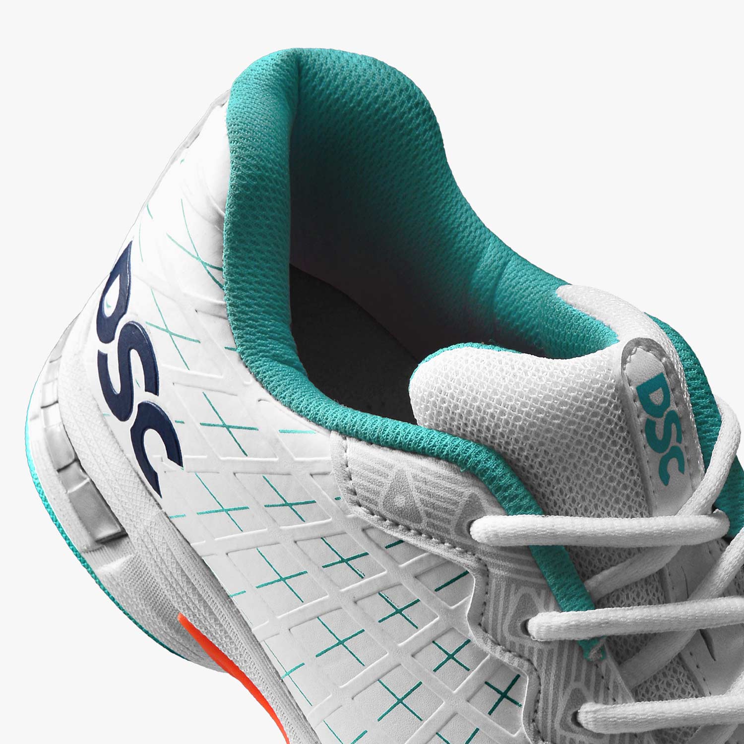 2024 DSC Biffer 22 Cricket Shoes - Teal/Orange