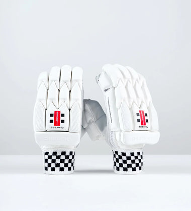 Gray Nicolls Classic Players Edition Batting Gloves - 2025 (Full White)