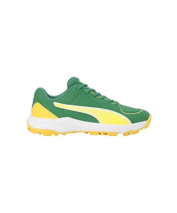 PUMA 24 FH Rubber Cricket Shoes - Archive Green-Pele Yellow-white